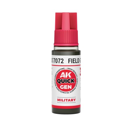 FIELD GREY – QUICK GEN COLOR. Bote de 18 ml. Marca AK Interactive. Ref: AK17072.
