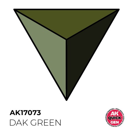 DAK GREEN – QUICK GEN COLOR. Bote de 18 ml. Marca AK Interactive. Ref: AK17073.