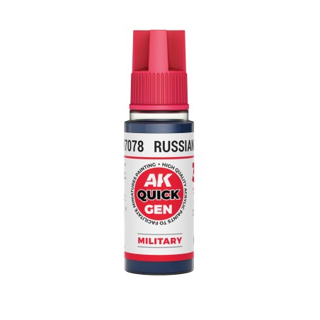 RUSSIAN BLUE – QUICK GEN COLOR. Bote de 18 ml. Marca AK Interactive. Ref: AK17078.