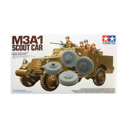 M3 Scout Car Ruedas con neumáticos direccionales. Escala 1:35. Marca Macone. Ref: MAC35553.