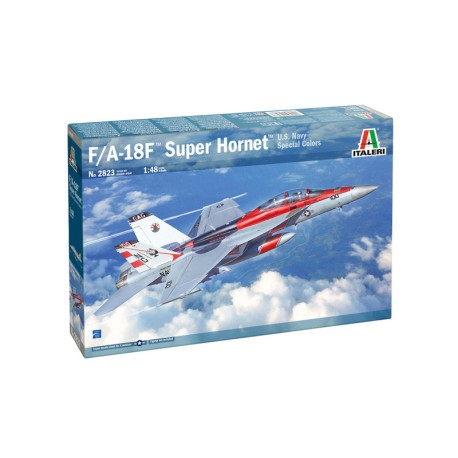F/A-18F Super Hornet U.S. Navy Special Colors. Escala 1:48. Marca Italeri. Ref: 2823.