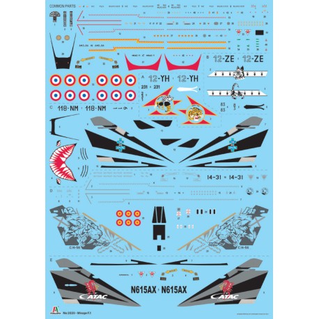 Mirage F1 C/CR. Escala 1:48. Marca Italeri. Ref: 2839.