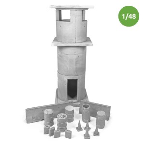 Torre de vigilancia y checkpoint. Escala 1:48. Marca Macone. Ref: MAC48008.