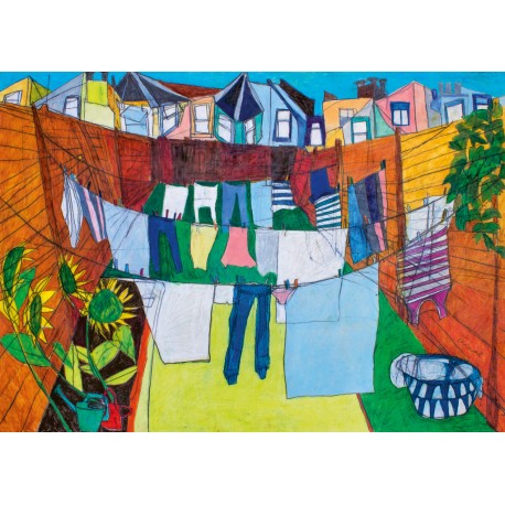 In The Courtyard, Puzzle Horizontal, 1000 pz. Marca Heye. Ref: 30070.