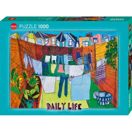 In The Courtyard, Puzzle Horizontal, 1000 pz. Marca Heye. Ref: 30070.