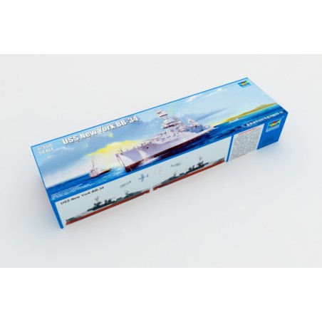 USS New York (BB-34). Escala: 1:350. Marca: Trumpeter. Ref: 05339.