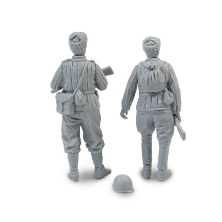 WWII Sovietic soldiers. Escala 1:48. Marca Macone. Ref: MAC48604.