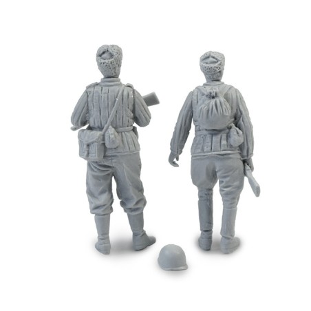 WWII Sovietic soldiers. Escala 1:48. Marca Macone. Ref: MAC48604.