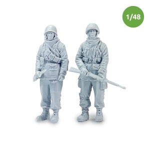 WWII American soldiers. Escala 1:48. Marca Macone. Ref: MAC48601.