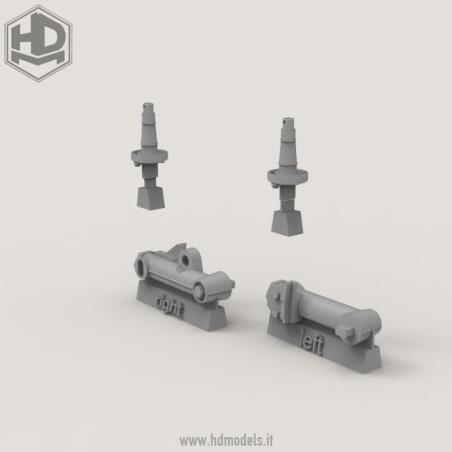Panzer III & Stug III Suspensiones 4 uds. Escala 1:35. Marca Macone. Ref: HDMD35108.
