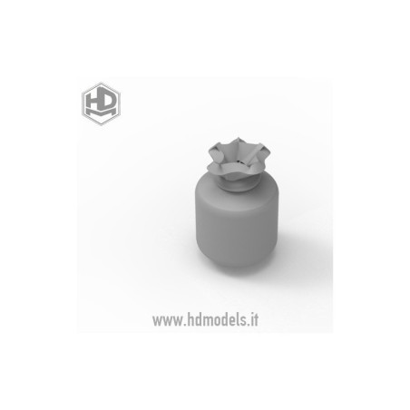 Proyectil alemán de 150mm. Cesta vacías y chafadas 6 Uds. Escala 1:35. Marca Macone. Ref: HDMD35096.