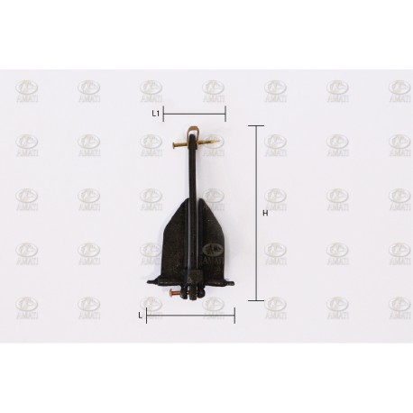 Ancla Danforth, 60mm. 1 ud. Marca Amati. Ref: 402660, 4026/60.