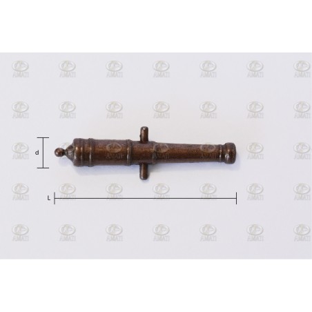 Tubo de Cañón, 27 mm. 1 Unid. Marca Amati. Ref: 4164/27, 416427.