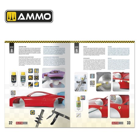 SOLUTION BOOK 24 - Cómo pintar y lacar coches a escala. Marca Ammo Mig. Ref: A.MIG6604.