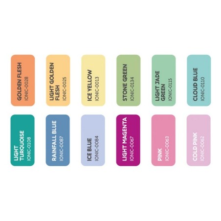 Set´s color Ionic, Smart colors. Marca Dami´s Joyful crafts.