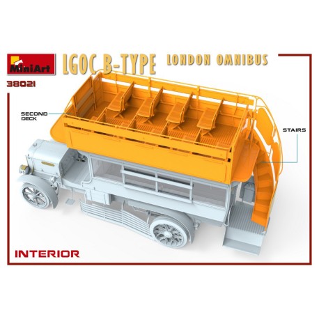LGOC B-TYPE LONDON OMNIBUS. Escala 1:35. Marca Miniart. Ref: 38021.