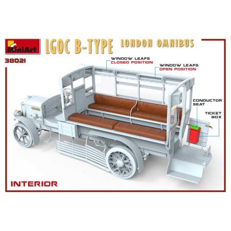 LGOC B-TYPE LONDON OMNIBUS. Escala 1:35. Marca Miniart. Ref: 38021.