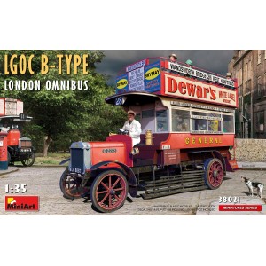 LGOC B-TYPE LONDON OMNIBUS. Escala 1:35. Marca Miniart. Ref: 38021.