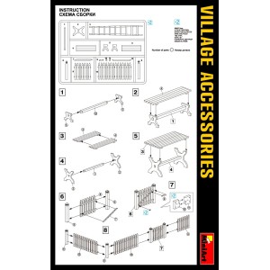 VILLAGE ACCESSORIES. Escala 1:35. Marca Miniart. Ref: 35539. 2