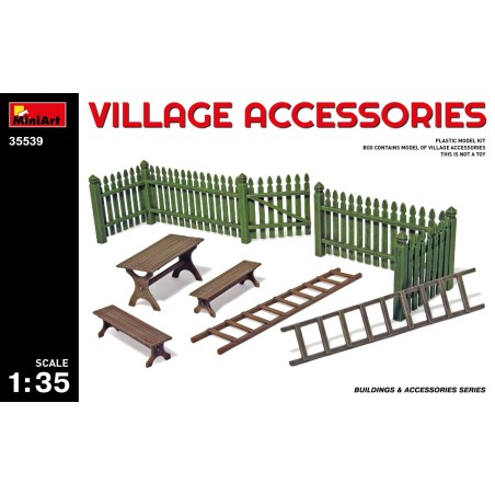 VILLAGE ACCESSORIES. Escala 1:35. Marca Miniart. Ref: 35539.