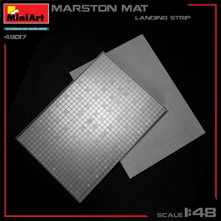 MARSTON MAT. LANDING STRIP. Escala 1:48. Marca Miniart. Ref: 49017.
