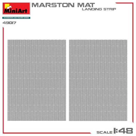 MARSTON MAT. LANDING STRIP. Escala 1:48. Marca Miniart. Ref: 49017.