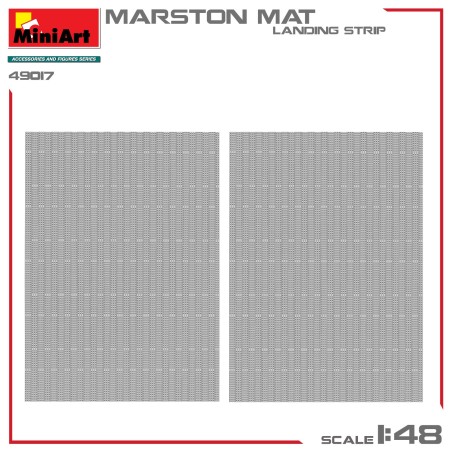 MARSTON MAT. LANDING STRIP. Escala 1:48. Marca Miniart. Ref: 49017.