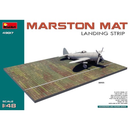 MARSTON MAT. LANDING STRIP. Escala 1:48. Marca Miniart. Ref: 49017.