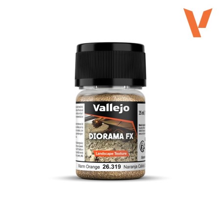 Naranja Cálido 0.1-0.6 mm. Bote 48gr. Marca Vallejo. Ref: 26.319, 26319.