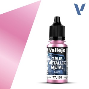 TRUE METALLIC METAL, Magenta Carmesí. Marca Vallejo. Ref: 77107, 77.107.