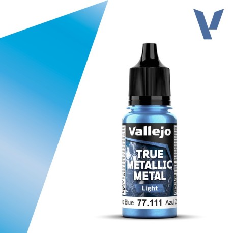 TRUE METALLIC METAL, Azul Zafiro. Marca Vallejo. Ref: 77111, 77.111.
