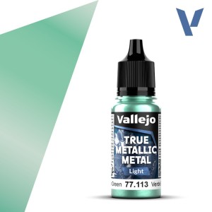TRUE METALLIC METAL, Verde Escarabajo. Marca Vallejo. Ref: 77113, 77.113.