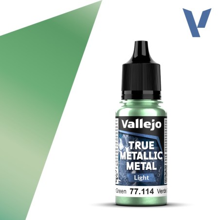 TRUE METALLIC METAL, Verde Escarabajo. Marca Vallejo. Ref: 77113, 77.113.