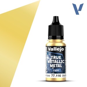 TRUE METALLIC METAL, Oro Verde. Marca Vallejo. Ref: 77116, 77.116.