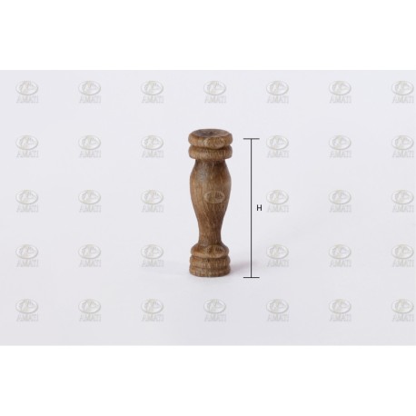 Columnas madera nogal 11 mm. 10 unidades. Marca Amati. Ref: 403511, 4035/11.