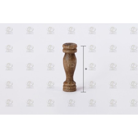 Columnas madera nogal 11 mm. 10 unidades. Marca Amati. Ref: 403511, 4035/11.