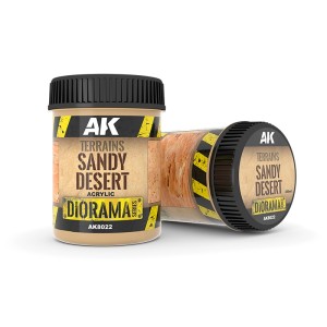 Terrenos Desierto de arena. Bote de 250 ml. Marca AK Interactive. Ref: AK8022.