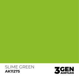 Acrílicos de 3rd Generación, SLIME GREEN – COLOR PUNCH. Bote 17 ml. Marca Ak-Interactive. Ref: Ak11275.