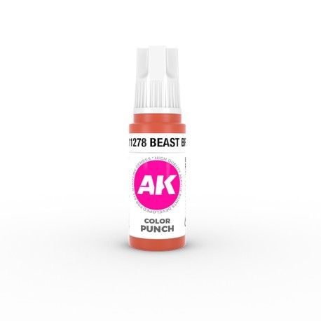Acrílicos de 3rd Generación, BEAST BROWN – COLOR PUNCH. Bote 17 ml. Marca Ak-Interactive. Ref: Ak11278.