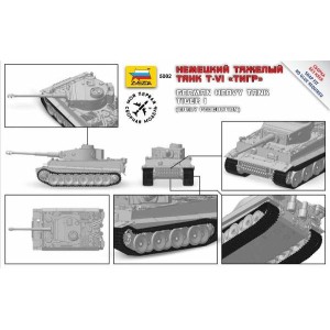 German Heavy Tank Tiger I. Escala 1:72. Marca Zvezda. Ref: 5002. 2