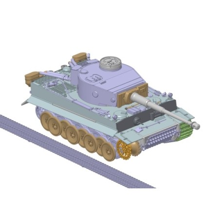German Heavy Tank Tiger I. Escala 1:72. Marca Zvezda. Ref: 5002.