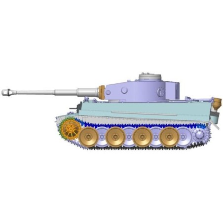 German Heavy Tank Tiger I. Escala 1:72. Marca Zvezda. Ref: 5002.