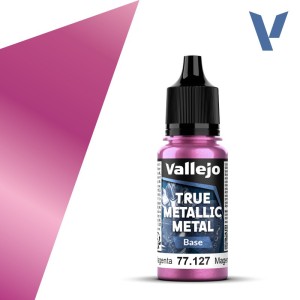 TRUE METALLIC METAL, Magenta Carmesí, BASE. Marca Vallejo. Ref: 77127, 77.127.
