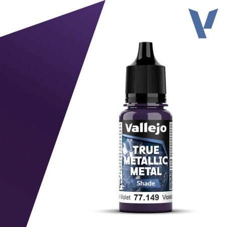 TRUE METALLIC METAL, Violeta Celestial, SHADE. Marca Vallejo. Ref: 77149, 77.149.