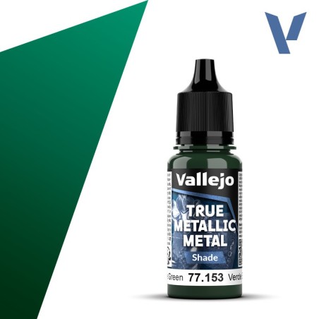 TRUE METALLIC METAL, Turquesa Hidra, SHADE. Marca Vallejo. Ref: 77152, 77.152.