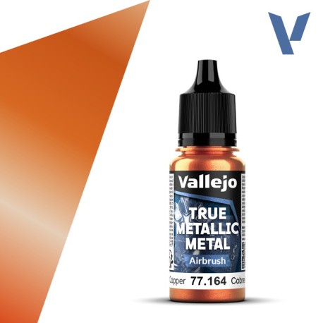 TRUE METALLIC METAL, Cobre Antiguo, Airbrush. Marca Vallejo. Ref: 77164, 77.164.