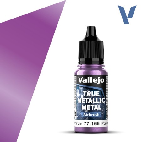 TRUE METALLIC METAL, Púrpura Amatista, AIRBRUSH. Marca Vallejo. Ref: 77168, 77.168.