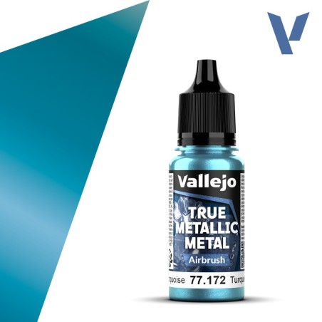TRUE METALLIC METAL, Azul Zafiro, AIRBRUSH. Marca Vallejo. Ref: 77171, 77.171.