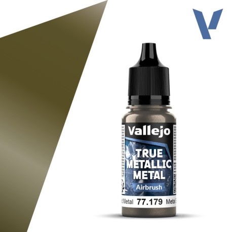 TRUE METALLIC METAL, Metal Envejecido, AIRBRUSH. Marca Vallejo. Ref: 77178, 77.179.