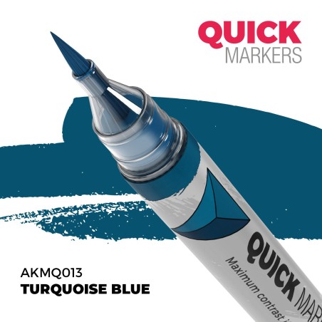 TURQUOISE BLUE – QUICK MARKER. Marca AK Interactive. Ref: AKMQ013.